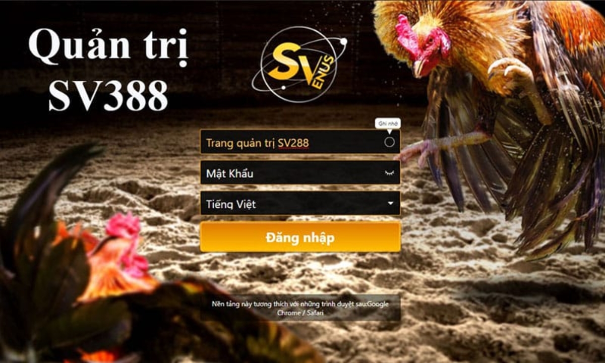 Ag SV388 link đăng nhập quản trị đá gà SV388